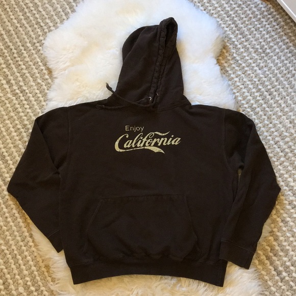 Hoodie California coke Brown chocolate pullover - Picture 3 of 8